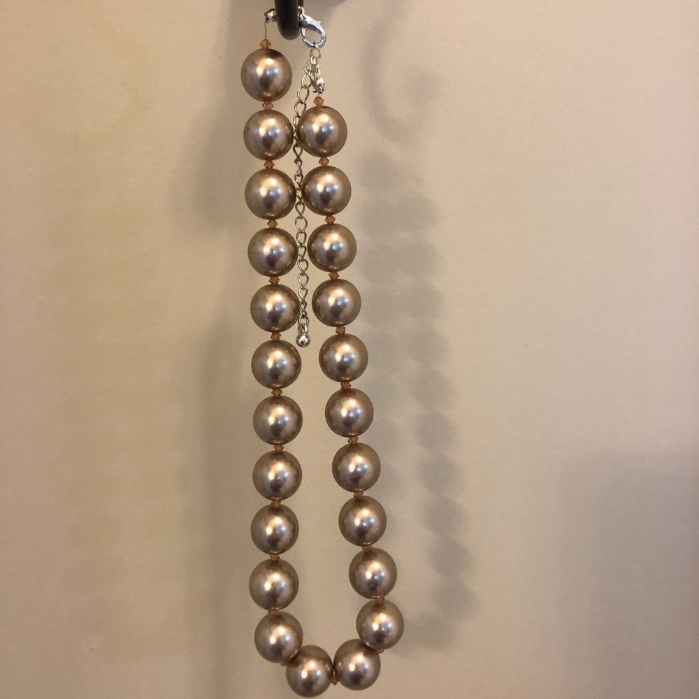 Gold Beaded Choker Necklace